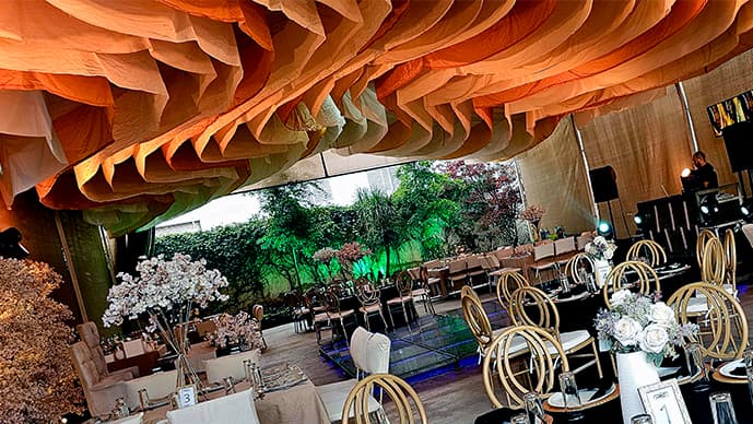 Saón Backgarden, entelado con diseño de olas